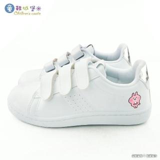 【童鞋城堡】粉紅兔兔 簡約質感休閒鞋 卡娜赫拉(KI8365-白)