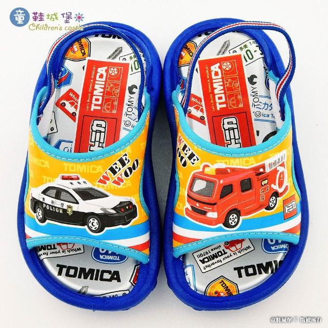 【童鞋城堡】警車消防車戶外拖 Tomica多美汽車(TM0877-藍)