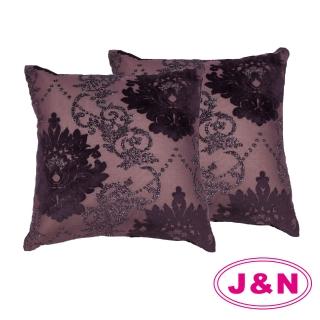 【J&N】伊莎締爾抱枕-60*60cm 紫(2 入/1組)