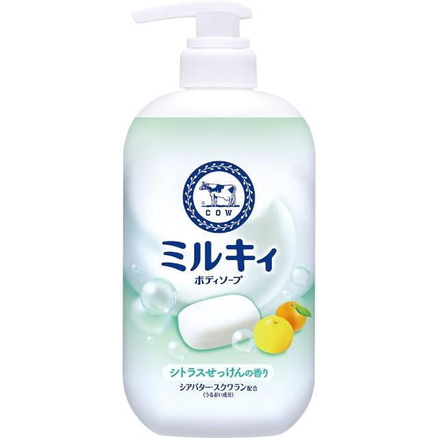 【日本牛乳石鹼】牛乳精華沐浴乳500mlx3入(乳木果油/角鯊烷/玫瑰花香/柚子果香/清新皂香)