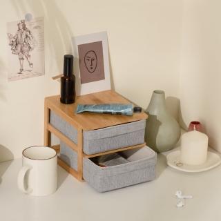 【Gudee 好迪家居】REE  桌上抽屜收納櫃 - 兩格