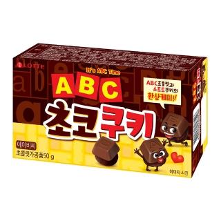 【Lotte 樂天】韓國樂天字母巧克力餅乾(50g)