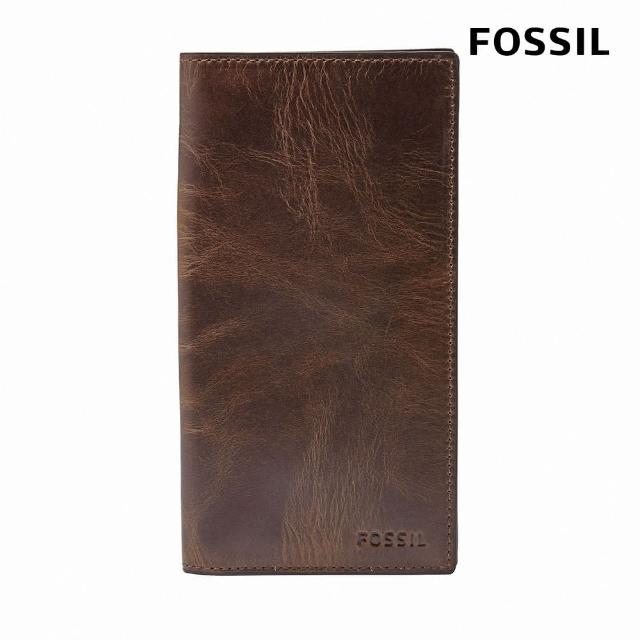 【FOSSIL】Derrick 真皮長夾-深棕色 ML3683201