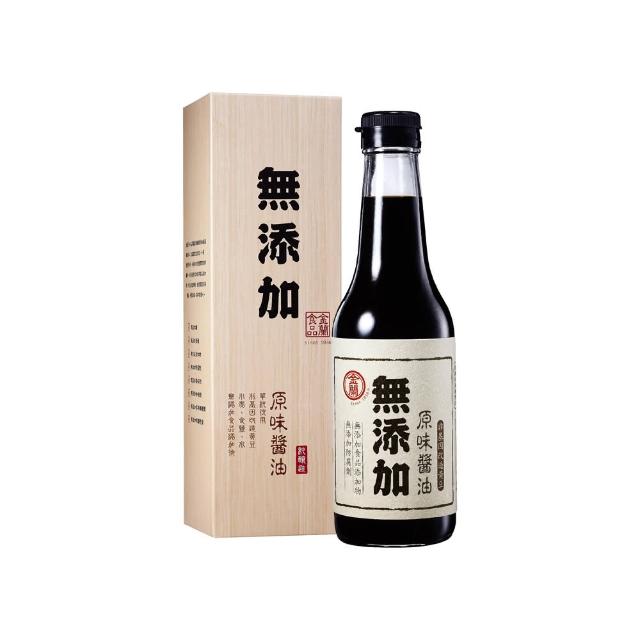 【金蘭食品】無添加原味醬油500ml(無添加/原味/健康/純粹/推薦)