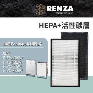 【RENZA】濾網 適用國際牌 Panasonic F-PXM35W F-PXF35W VXF35W VXM35W(可替代F-ZXMP35W F-ZXFD35W)