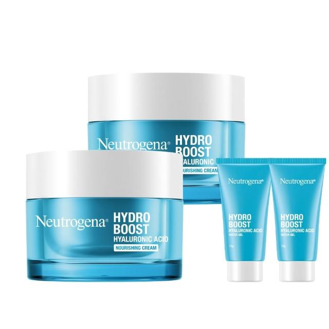 【Neutrogena 露得清】水活保濕凝露/無香特潤凝霜/晚霜 50g任選x2(任選送凝露15gx2或面膜x5片)