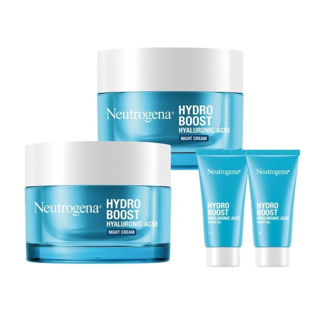 【Neutrogena 露得清】水活保濕凝露/無香特潤凝霜/晚霜 50g任選x2(任選送凝露15gx2或面膜x5片)