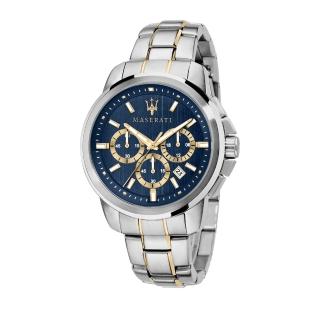 【MASERATI 瑪莎拉蒂】經典質感三眼計時腕錶44mm(R8873621016)