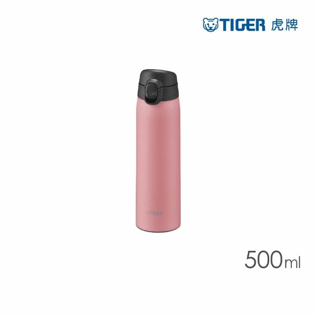 【TIGER 虎牌】彈蓋雙層不鏽鋼保溫瓶 500ml(MCT-T050 真空保溫杯/輕量隨行杯)