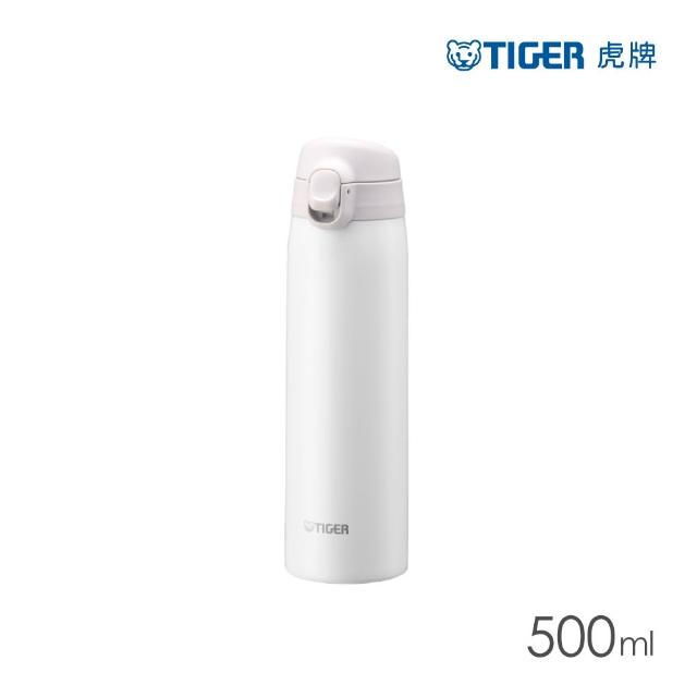 【TIGER 虎牌】彈蓋雙層不鏽鋼保溫瓶 500ml(MCT-T050 真空保溫杯/輕量隨行杯)