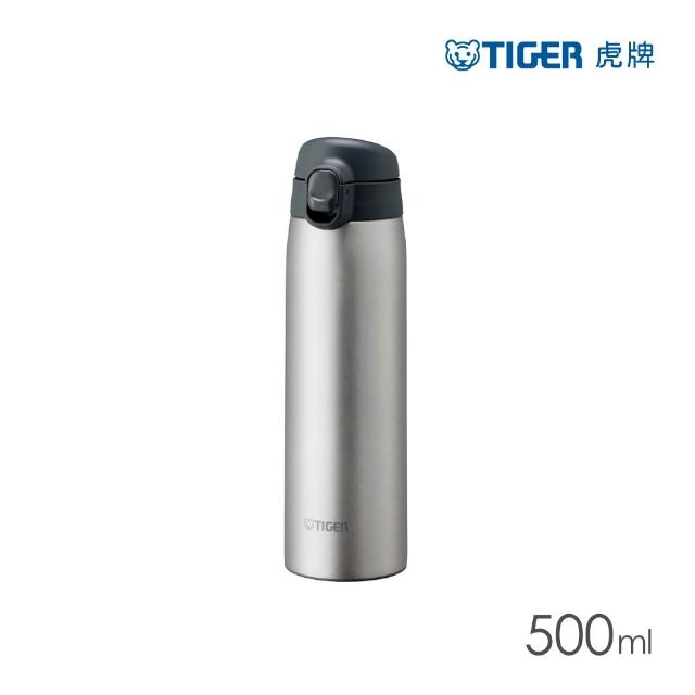 【TIGER 虎牌】彈蓋雙層不鏽鋼保溫瓶 500ml(MCT-T050 真空保溫杯/輕量隨行杯)