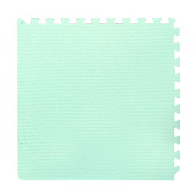 【MOMOTARO 桃太郎地墊】台灣製清新馬卡龍加厚1CM時尚64CM無毒防滑巧拼地墊-13色可選-附邊條(6片/約0.7坪)