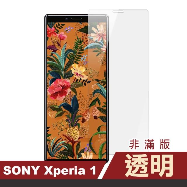 SONY Xperia 1 非滿版 透明 9H鋼化玻璃膜 手機保護貼(Xperia1 鋼化膜 保護貼 保護膜)