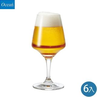 【Ocean】CRAFT 精釀高腳啤酒杯 390ml /6入 B29B14(啤酒杯)