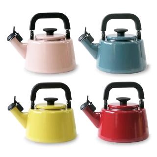 【FUJIHORO富士琺瑯】Cotton系列-2.1L笛音琺瑯燒水壺(笛音壺 燒水壺 琺瑯壺)