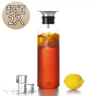 360度重力控水高硼硅玻璃冷水壺900ML(2入)