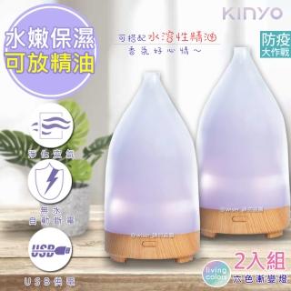 【KINYO】空氣淨化器超音波霧化水氧機-2入組(ADM-205)