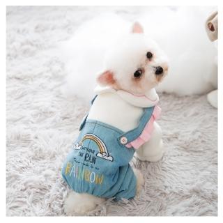 【寵物愛家】寵物秋冬牛仔吊帶款服飾(寵物衣服)