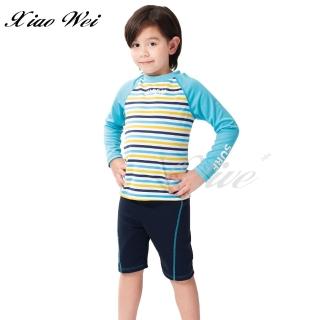 【SARBIS】男女通用兒童二件式長袖泳裝(NO.B6620038)