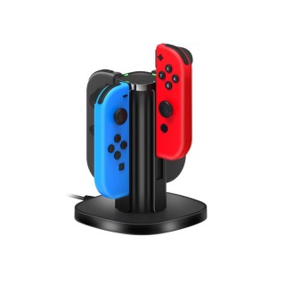 【Nintendo 任天堂】良值 Switch 副廠 Joycon 4in1充電底座 L372(公司貨)