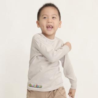 【Vital Silver 銀盾】童日本機能中空快乾保暖衣-淺灰色/圓領衫(童款機能保暖蓄熱衣-台灣製造)