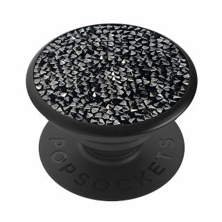 【PopSockets 泡泡騷】美國 No.1 時尚手機支架-施華洛世奇水晶款(低調黑)