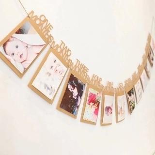 HAPPY BIRTHDAY寶寶周歲生日掛旗1組(派對 生日裝飾 掛旗 慶生)