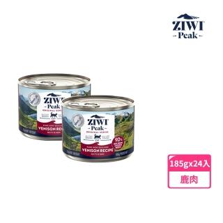 【ZiwiPeak 巔峰】鮮肉貓主食罐-鹿肉 185g 24件組(貓罐 罐頭 肉泥 關節 葡萄糖胺 軟骨素)