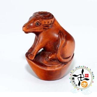 【十方佛教文物】扭轉乾坤{黃楊木雕}(平安財運順利)