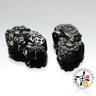 【十方佛教文物】貔貅{彩虹黑曜岩}(平安財運順利)