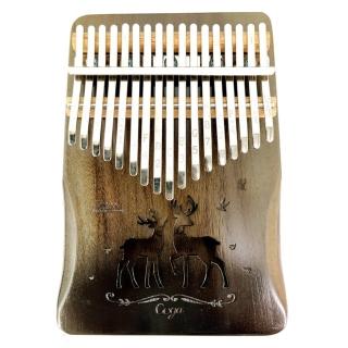 Kalimba CG-17X相思木卡林巴-墨綠色/KOA單板17音/附贈調音槌(17音卡林巴)