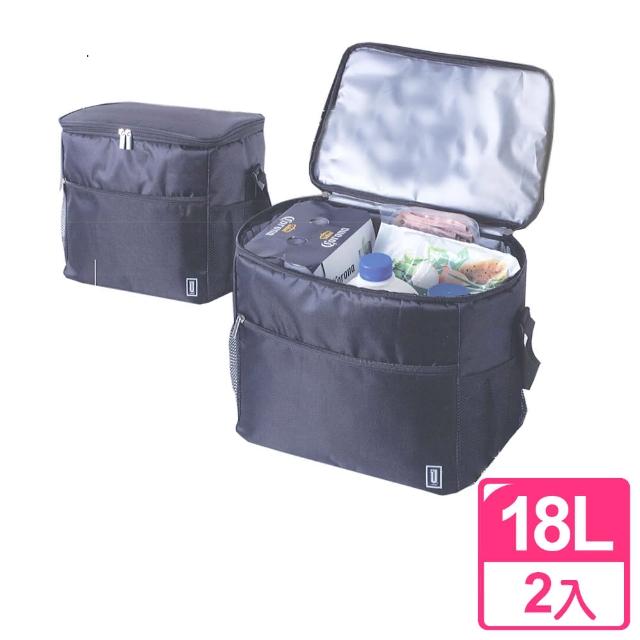 【真心良品】Udlife酷黑保溫保冷袋18L(2入)