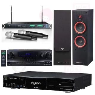 【音圓】點歌機4TB+擴大機+無線麥克風+喇叭(S-2001 N2-550+DW1+ACT-869 PRO+SL-28)