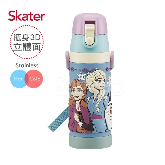 【Skater】立體不鏽鋼保溫水壺-480ml(冰雪奇緣)