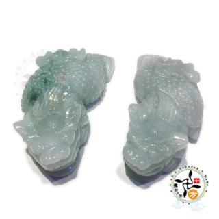 【十方佛教文物】招財翠玉貔貅1對(平安吉祥如意)