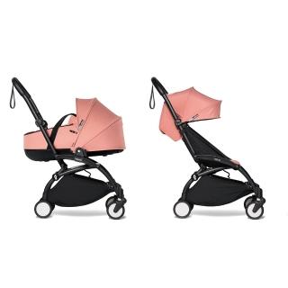 【BABYZEN】YOYO2 嬰兒手推車6+睡箱(黑色車架)