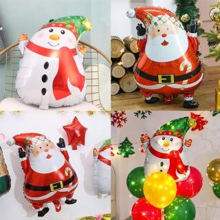 Merry Christmas聖誕節雪人+老人鋁模氣球(聖誕節 聖誕節佈置 聖誕 氣球 佈置)