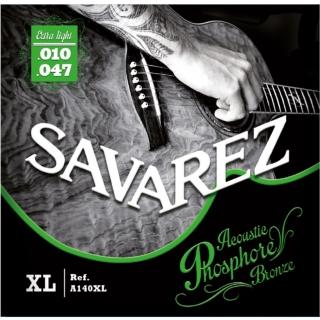【Savarez】A140XL 磷青銅民謠木吉他弦 10-47(台灣公司貨 商品品質有保障)
