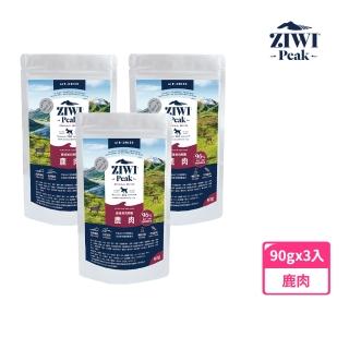 【ZiwiPeak 巔峰】鮮肉狗糧-鹿肉 90g 3件組(狗飼料 生食 關節 葡萄糖胺 軟骨素)