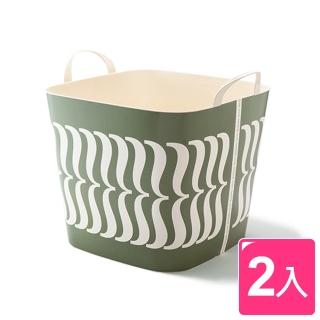 【stacksto】House Industries 花漾籃/收納籃/提籃/野餐籃/洗衣籃-2入組(四款可選)