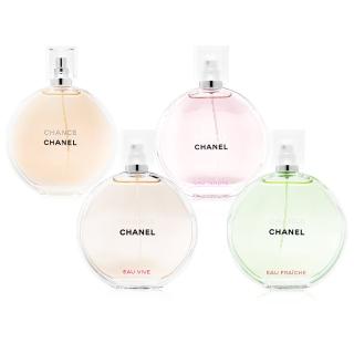 【CHANEL 香奈兒】CHANCE淡香水150ml 粉紅甜蜜/橙光輕舞/綠色氣息/黃色邂逅.四款任選(航空版)