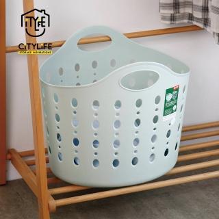 【新加坡CITYLIFE】奈米抗菌PP手提式洗衣籃-22.4L(抑菌 防潮 防霉 防黴)