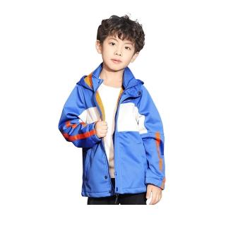 【Wear Lab 機能實驗室】2022狂歡價 海陸空兒童衝鋒衣-K1(防風防水 內置溫度計+保暖口罩)