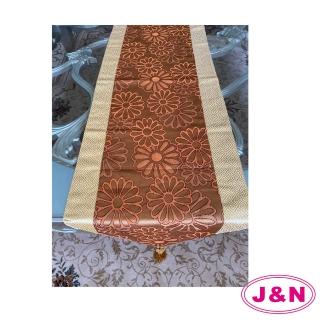 【J&N】愛特花影橘檯布38*130(1入)