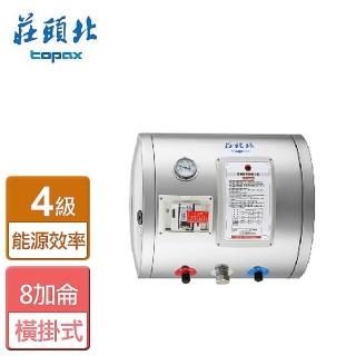 【莊頭北】全國安裝8加侖橫掛儲熱式電熱水器(TE-1080W)