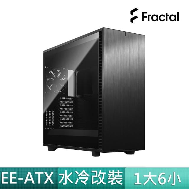 【Fractal Design】Define 7 XL Dark TG 全黑 鋼化玻璃透側電腦機殼(瑞典精品/GPU-35cm/CPU-18cm)