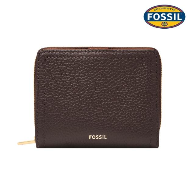 【FOSSIL】Logan 迷你多功能真皮RFID防盜短夾  出國必備 (多色可選)