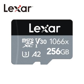 【Lexar 雷克沙】256GB Professional 1066x microSDXC A2 UHS-I SILVER系列記憶卡