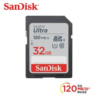 【SanDisk 晟碟】SDXC UHS-I 32GB 記憶卡 120MB/s(公司貨)
