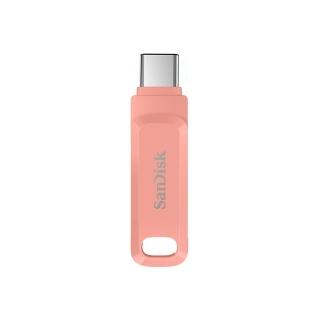 【SanDisk 晟碟】Ultra Go USB Type-C 雙用隨身碟 512GB 蜜桃橘(公司貨)